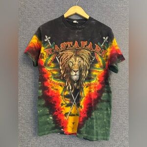 Delta Black and Red Tie-Dye Men's Tee